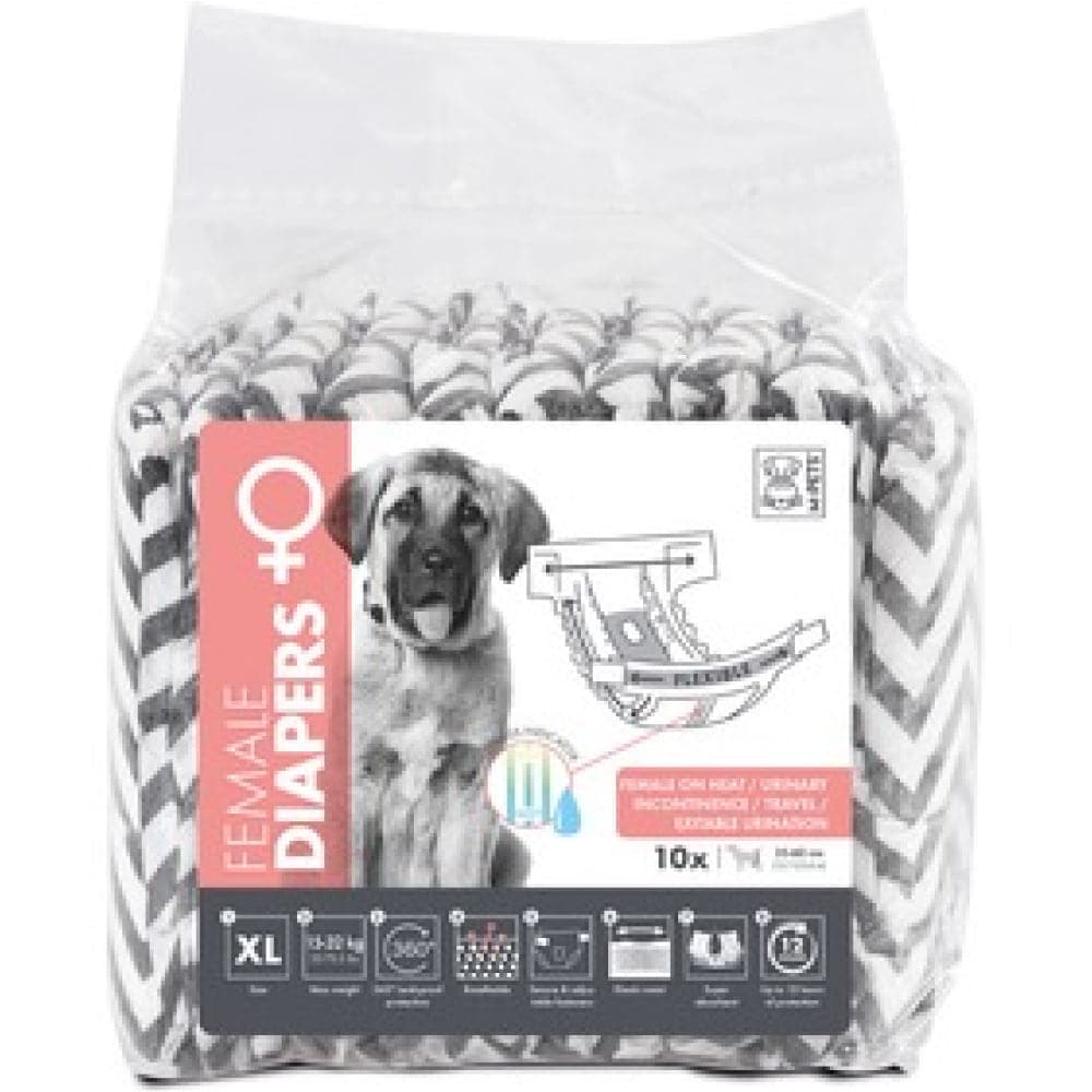 M Pets Diapers for Female Dogs (35x60cm) Dogs-Health & Wellness M Pets