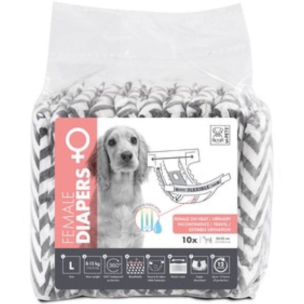 M Pets Diapers for Female Dogs (35x60cm) Dogs-Health & Wellness M Pets