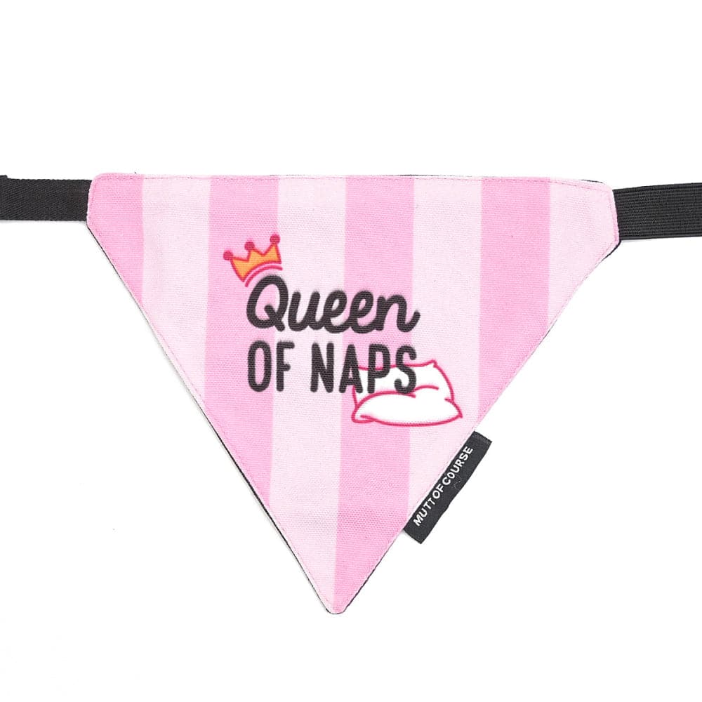 Mutt of Course Cotton Queen Of Naps Bandana For Dogs