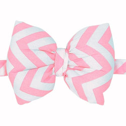 Mutt of Course Cotton Bow Tie for Dogs (Chevron Pink)