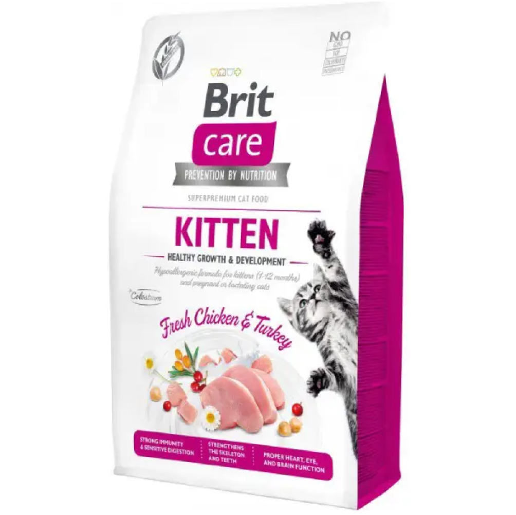 Brit Care Fresh Chicken & Turkey Grain Free Kitten Dry Food
