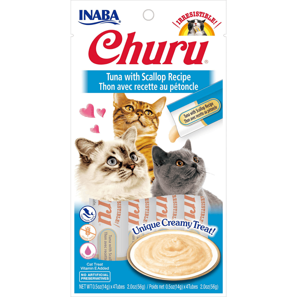 INABA Churu Tuna with Scallop Cat Treats Cats-Treats & Others INABA 56g(4pcs)
