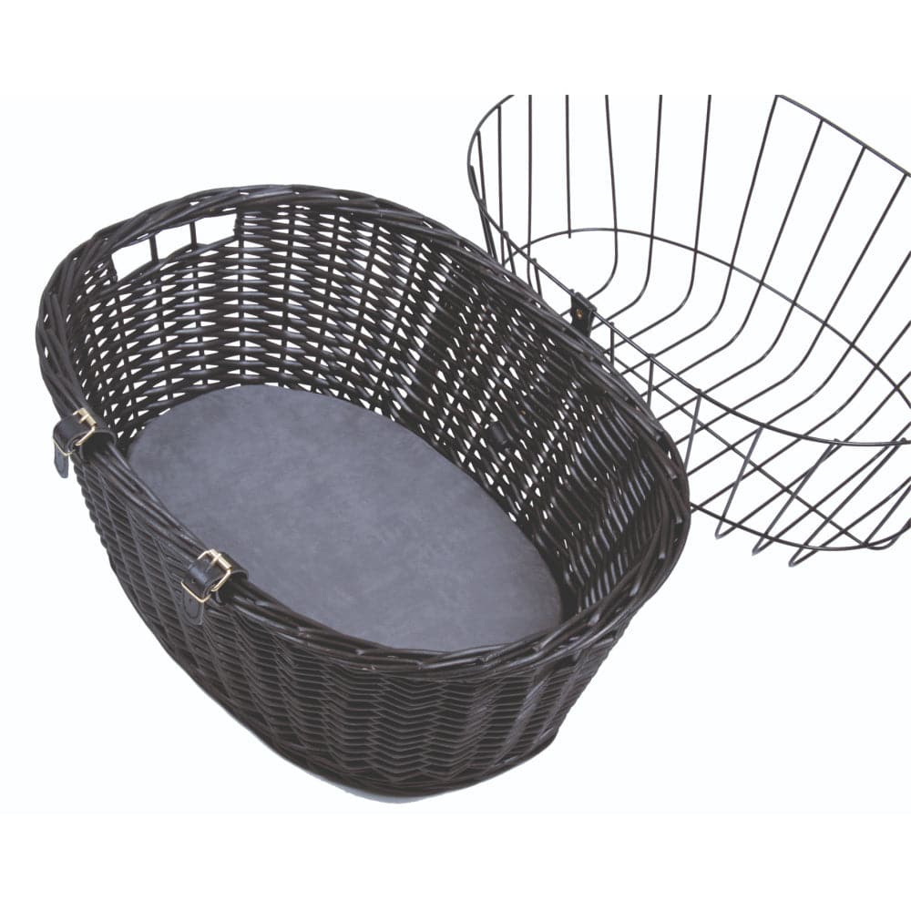 Trixie Front Bicycle Basket for Dogs and Cats (Black)