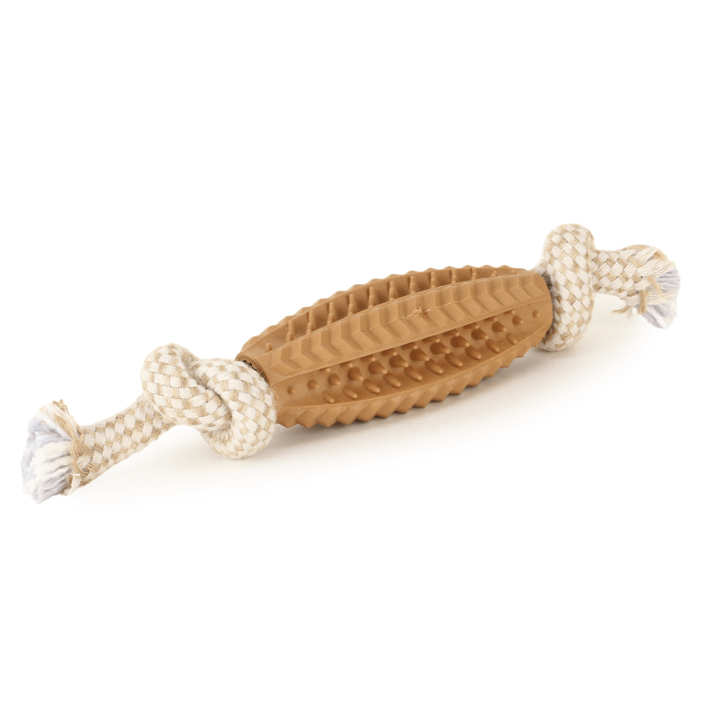 Basil Jute Rope with Spike TPR Chew Toy for Dogs | For Medium Chewers