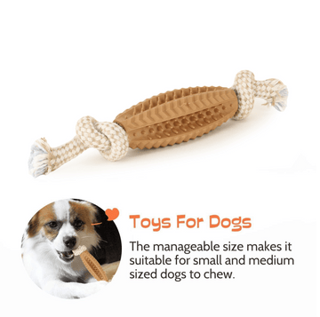 Basil Jute Rope with Spike TPR Chew Toy for Dogs | For Medium Chewers