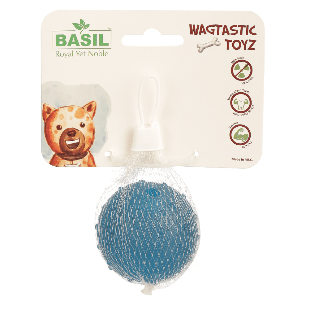 Basil Rubber Ball With Bell Toy for Dogs