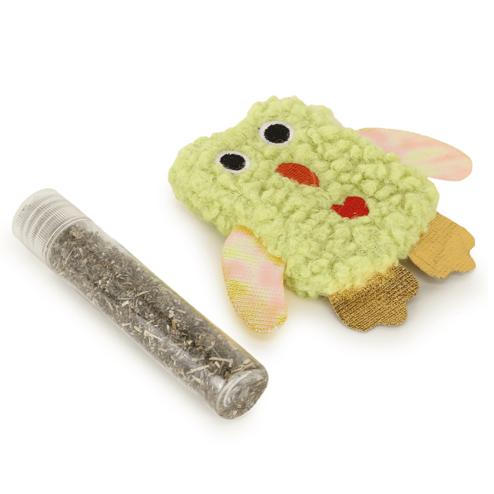 Basil Cotton Plush Cat Toy with Catnip for Cats (Green) Cats-Toys Basil