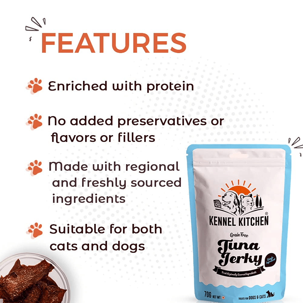 Kennel Kitchen Air Dried Tuna Fish Jerky Dog and Cats Treats Dog Treats + Others Kennel Kitchen