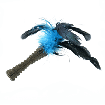 GiGwi Johnny Stick with Catnip & Natural Feathers Toy for Cats