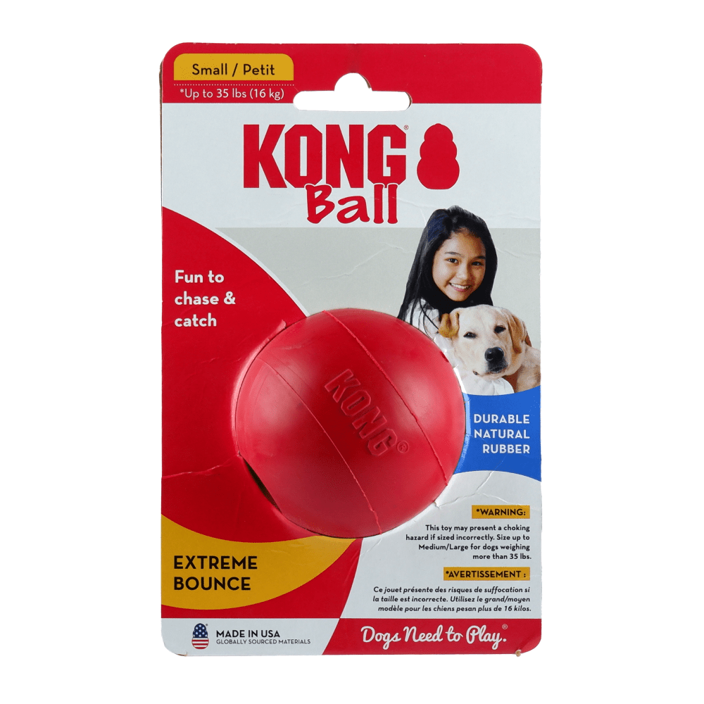 Kong Ball with Hole Toy for Dogs (Red) | For Aggressive Chewers