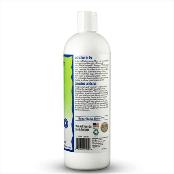 EarthBath Shed Control Green Tea & Awapuhi Shampoo for Dogs and Cats