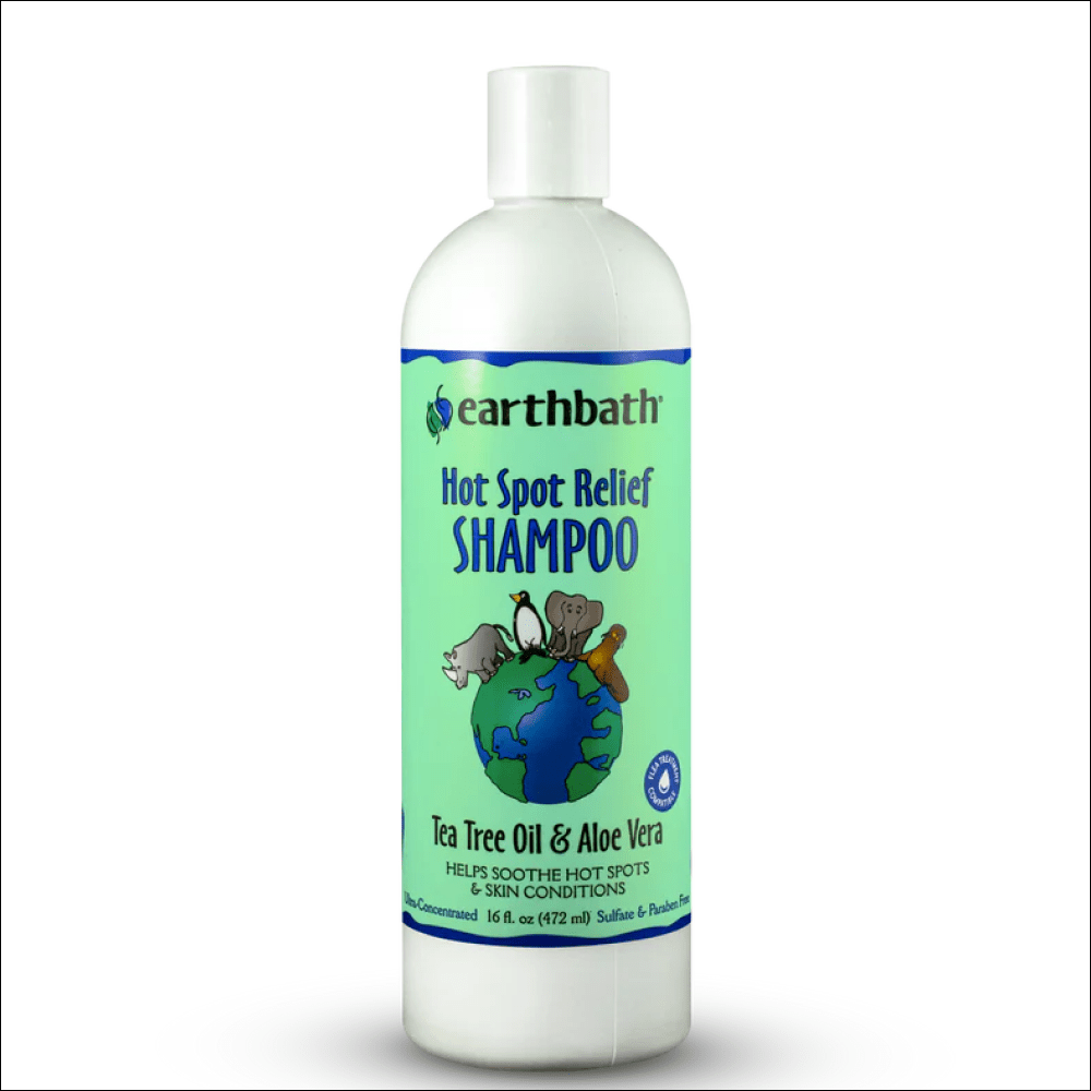 EarthBath Tea Tree & Aloe Vera Hot Spot Relief Shampoo for Dogs and Cats