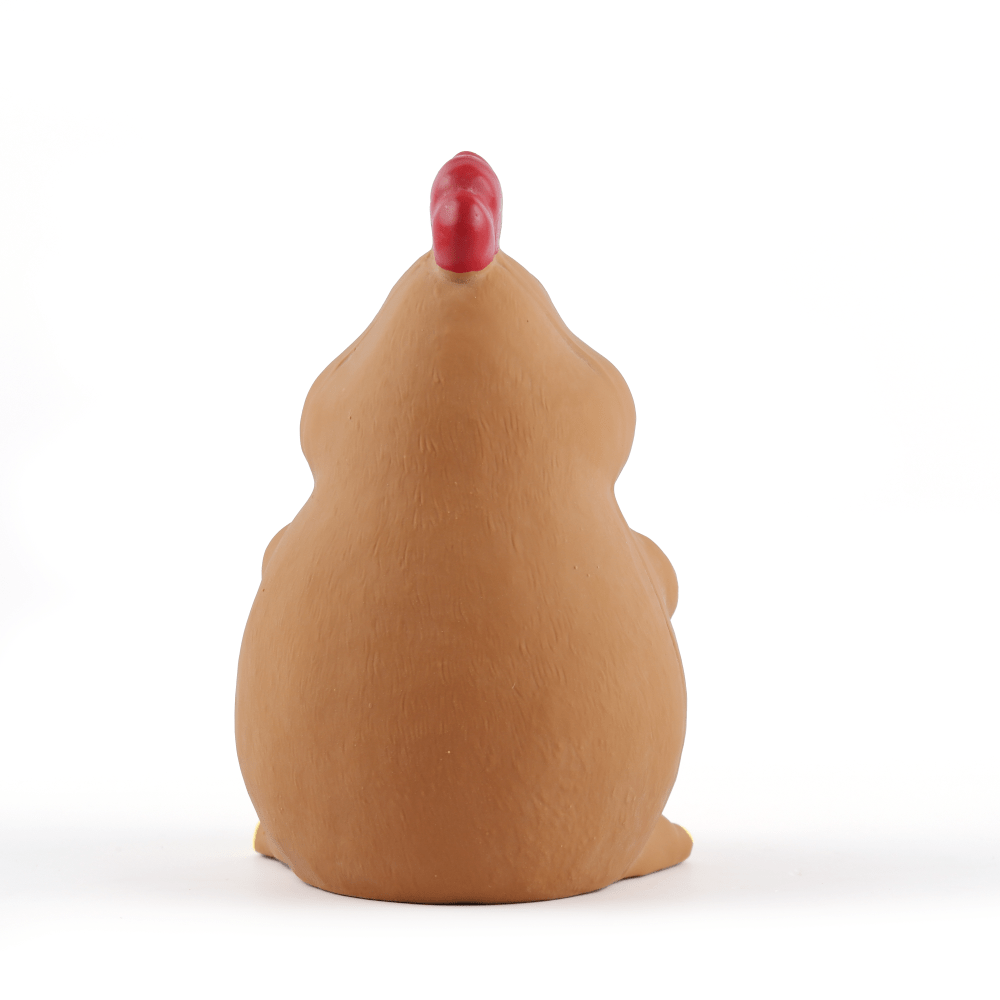 Fofos Latex Bi Rooster Toy for Dogs (Brown)