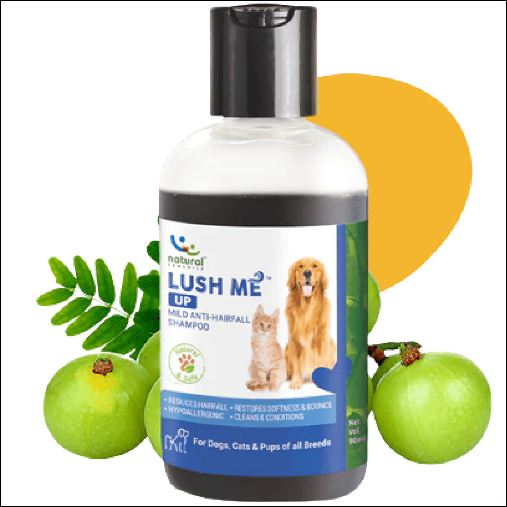 Natural Remedies Lush Me Up Anti Hairfall Shampoo & Orthoron Joint Supplement Dogs & Cats Combo Exclusive Combo Natural Remedies