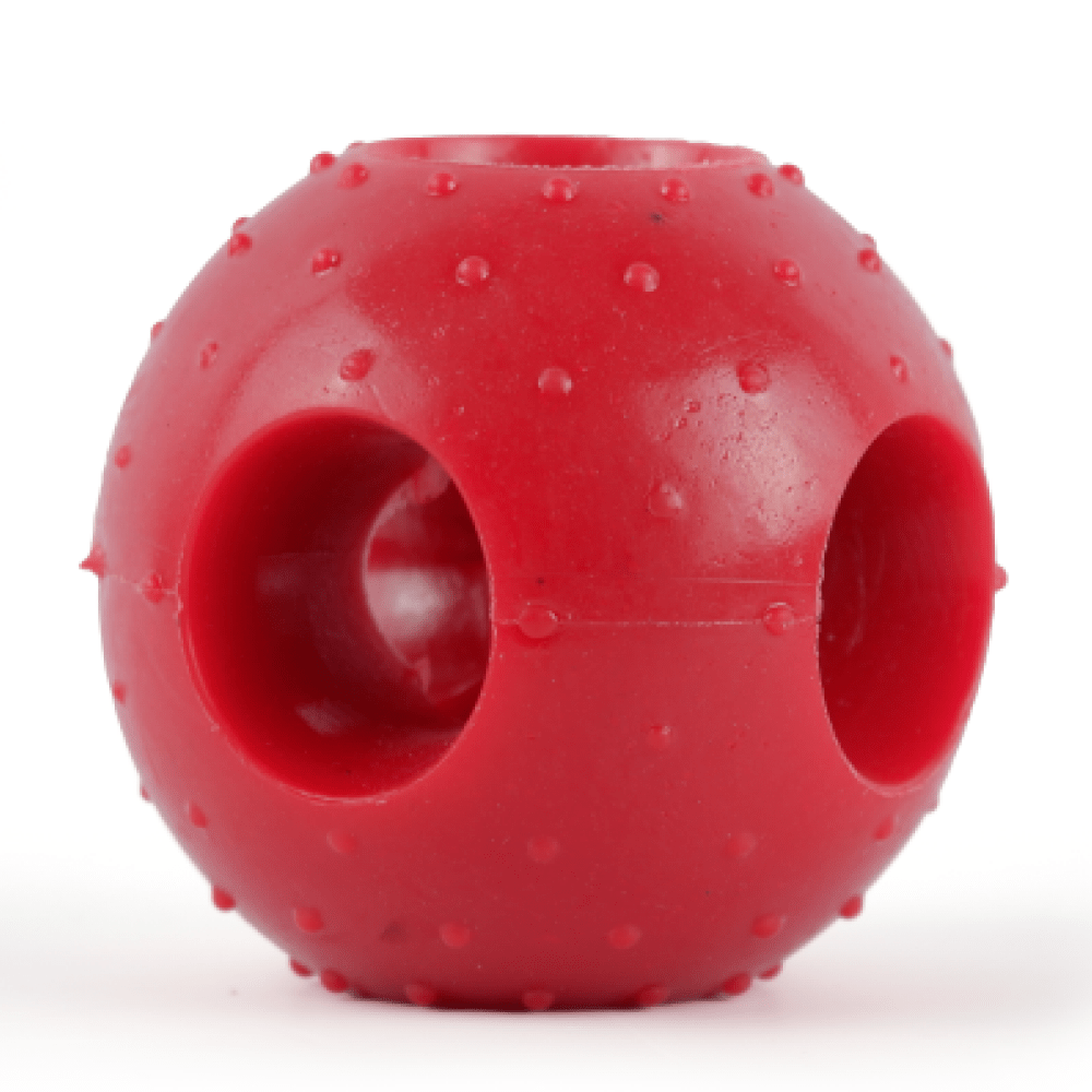 Drools Non Toxic Rubber Hole Ball Teething Toy and Skatrs Easy Grip Handle Comb Brush for Dogs and Cats Combo Exclusive Combo Exclusive Combo