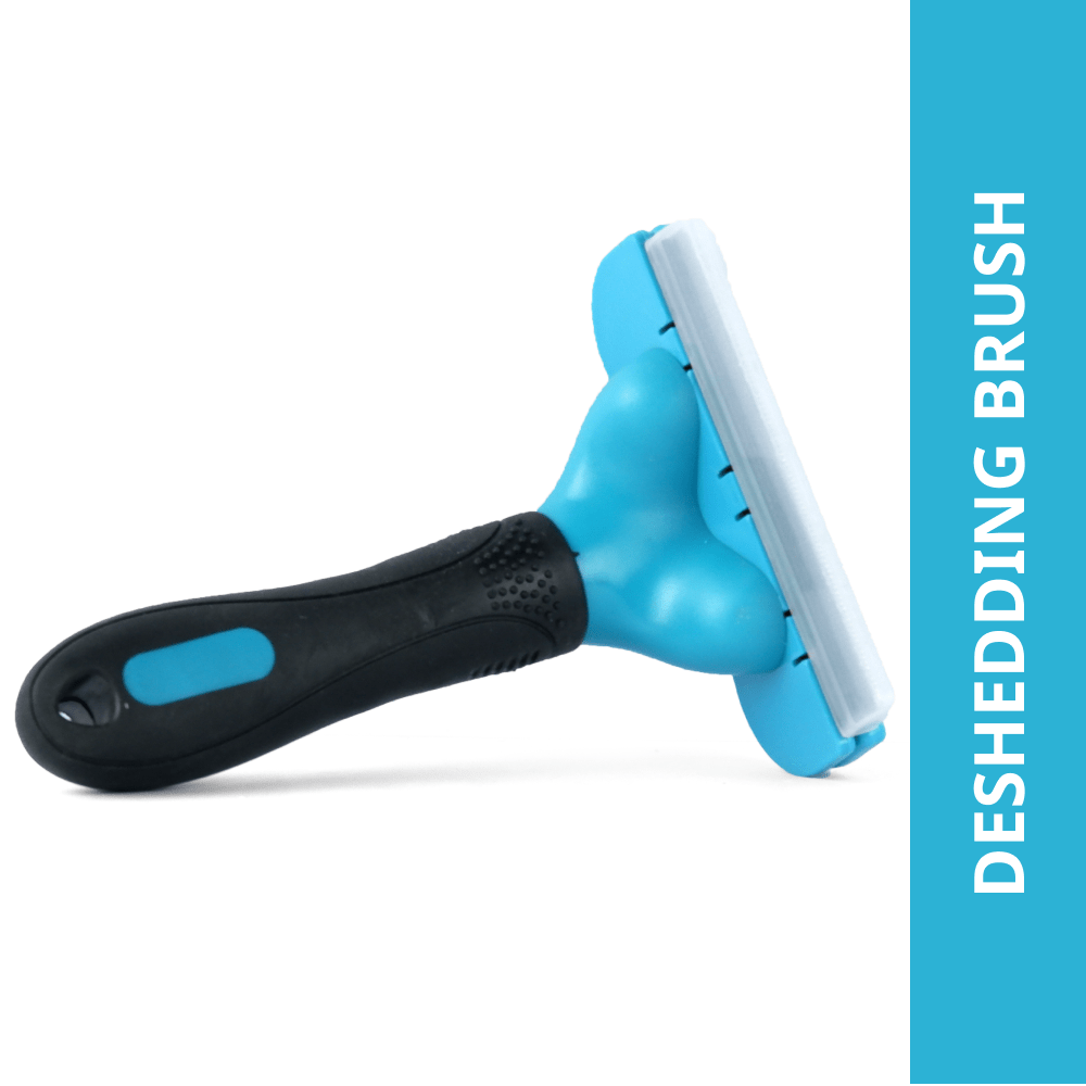 M Pets Stylus Deshedding Brush for Dogs and Cats (Blue) Both-Grooming Supplies M Pets
