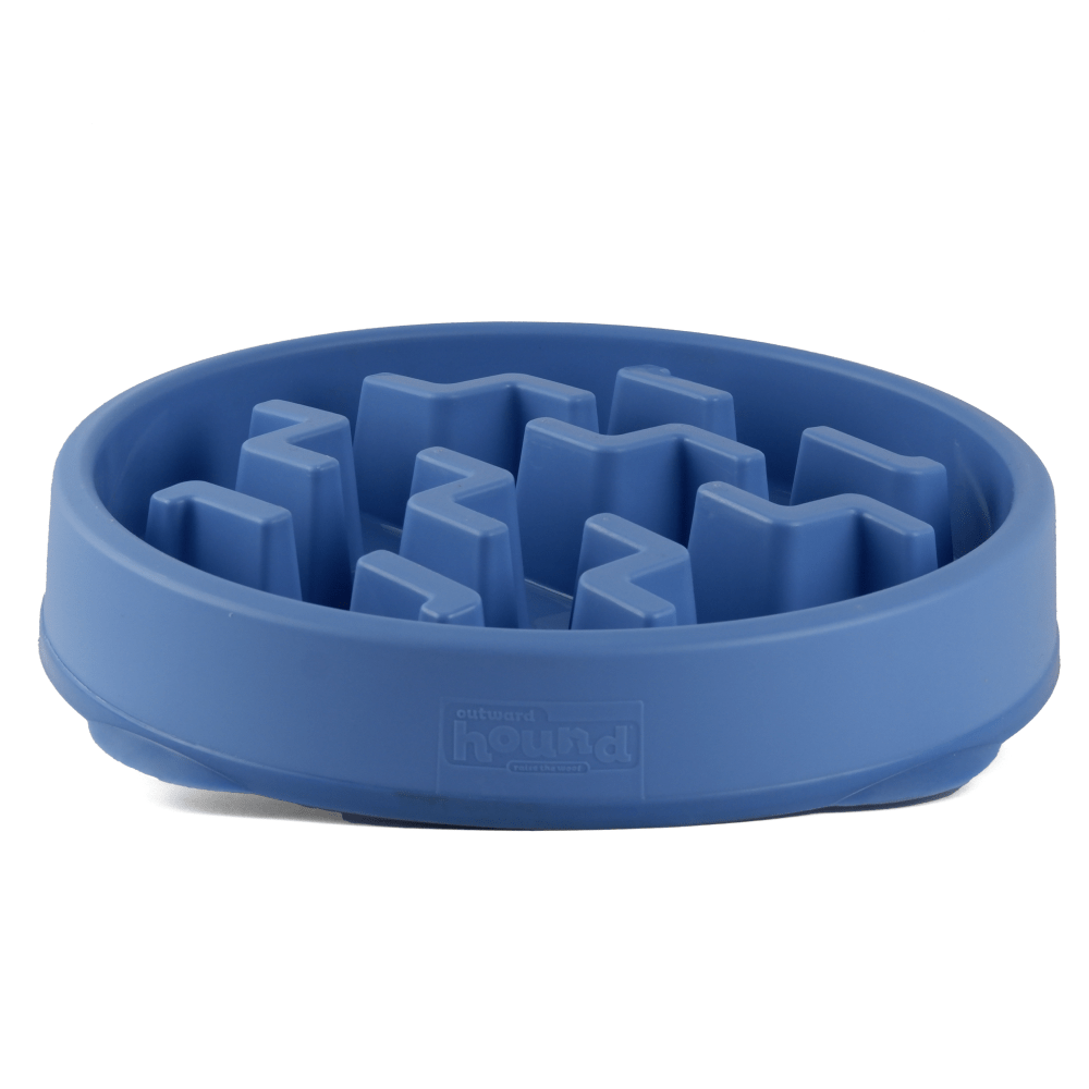 Messy Mutts Interactive Slow Feeder for Dogs, Blue