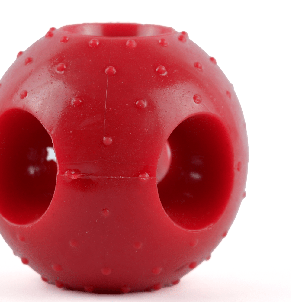 Drools Non Toxic Rubber Hole Ball Chew Teething Toy for Puppies and Dogs