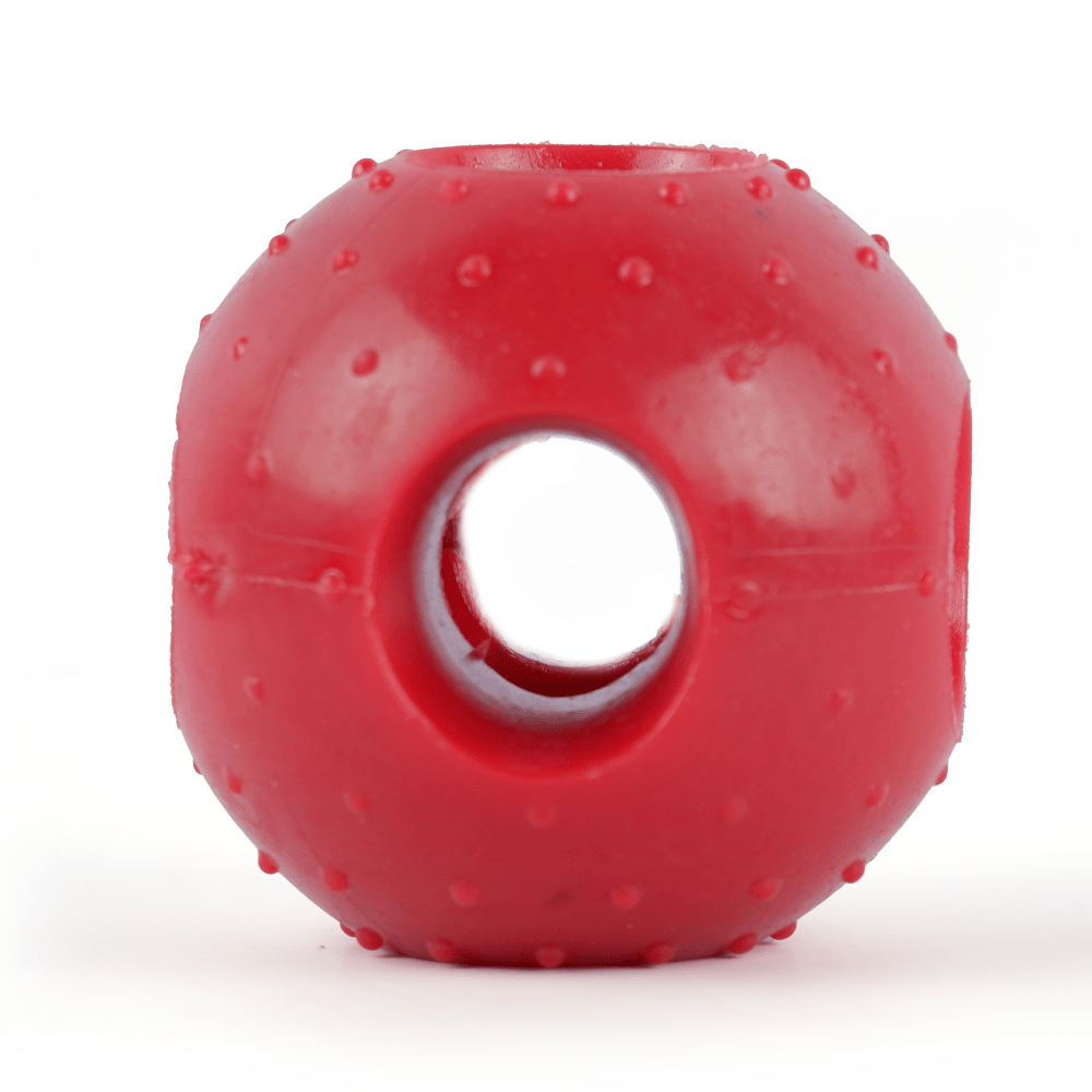 Drools Non Toxic Rubber Hole Ball Teething Toy for Puppies and Dogs | For Aggressive Chewers