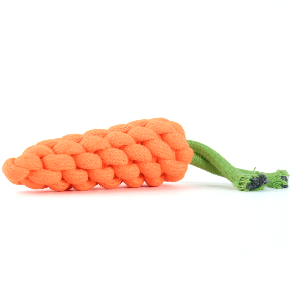 Kiki N Pooch Rope Carrot Toy for Dogs