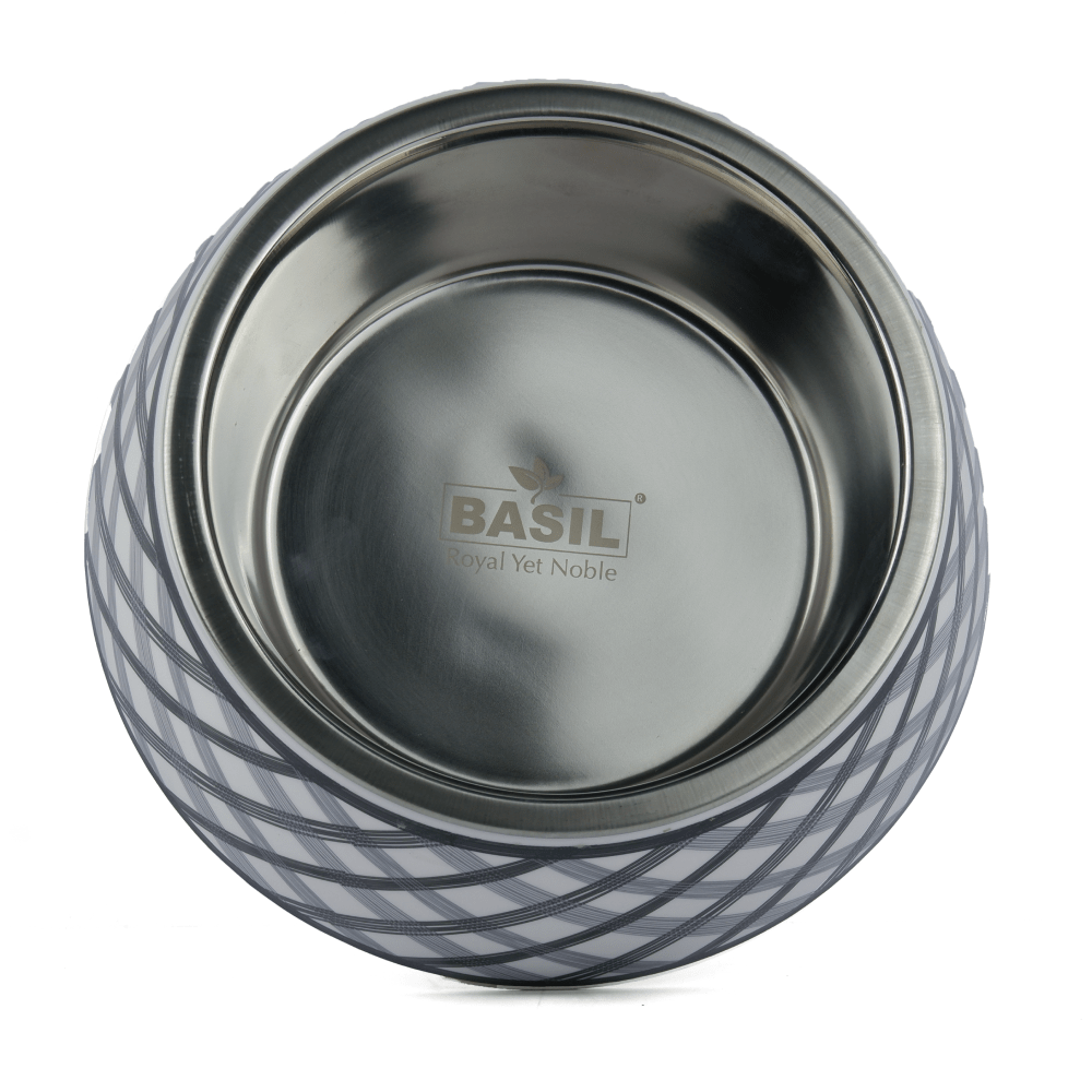 Basil Check Print Melamine Bowl for Dogs and Cats