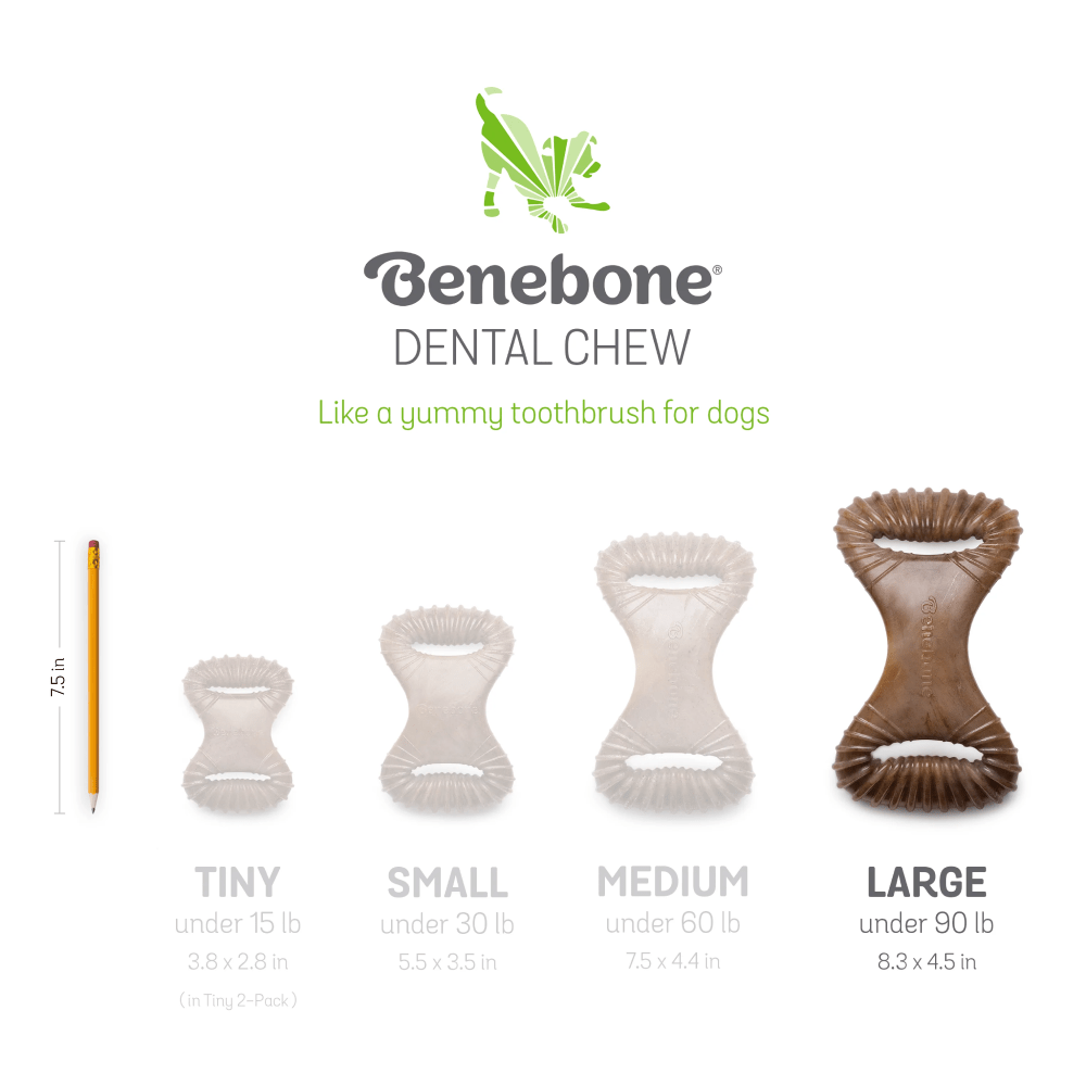 Benebone Chicken Flavored Dental Chew Toy for Dogs Dogs-Toys Benebone
