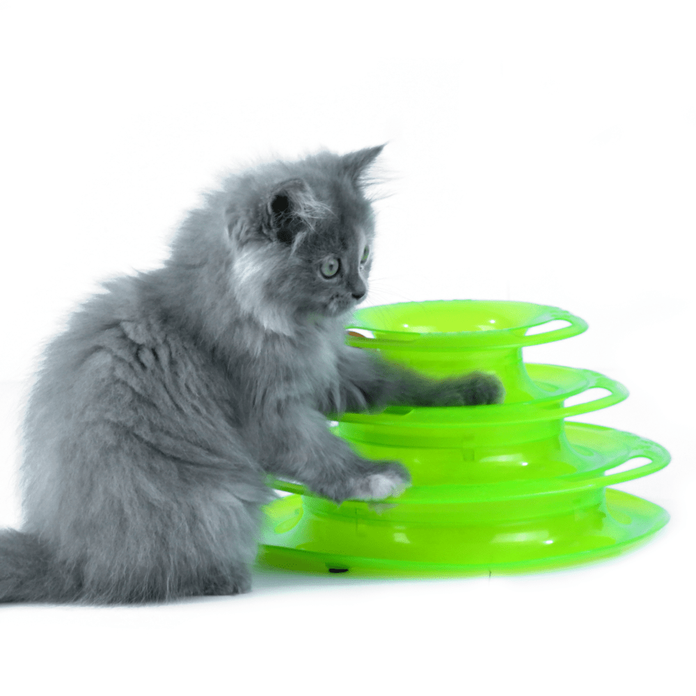 Kiki N Pooch 3 Layer Tower Of Track Toy for Cats