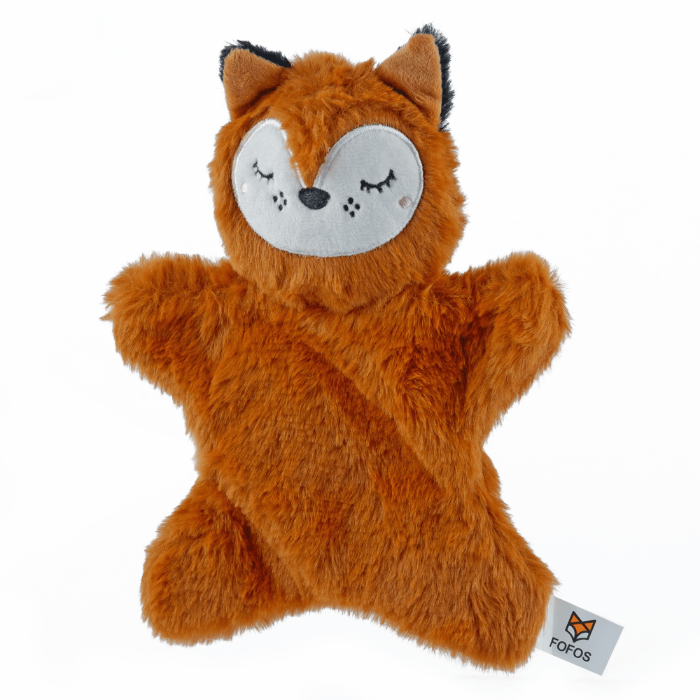 Barkbutler x Fofos Glove Plush Fox Toy and Skatrs Plastic Self Clean Slicker Brush Dogs and Cats Combo Exclusive Combo Exclusive Combo
