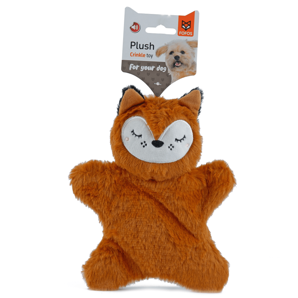 Fofos Glove Plush Fox Toy for Dogs | For Soft Chewers
