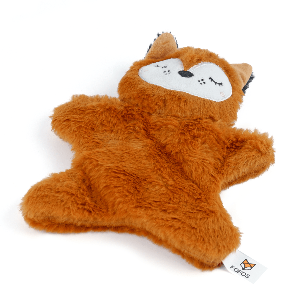 Barkbutler x Fofos Glove Plush Fox Toy and Skatrs Plastic Self Clean Slicker Brush Dogs and Cats Combo Exclusive Combo Exclusive Combo