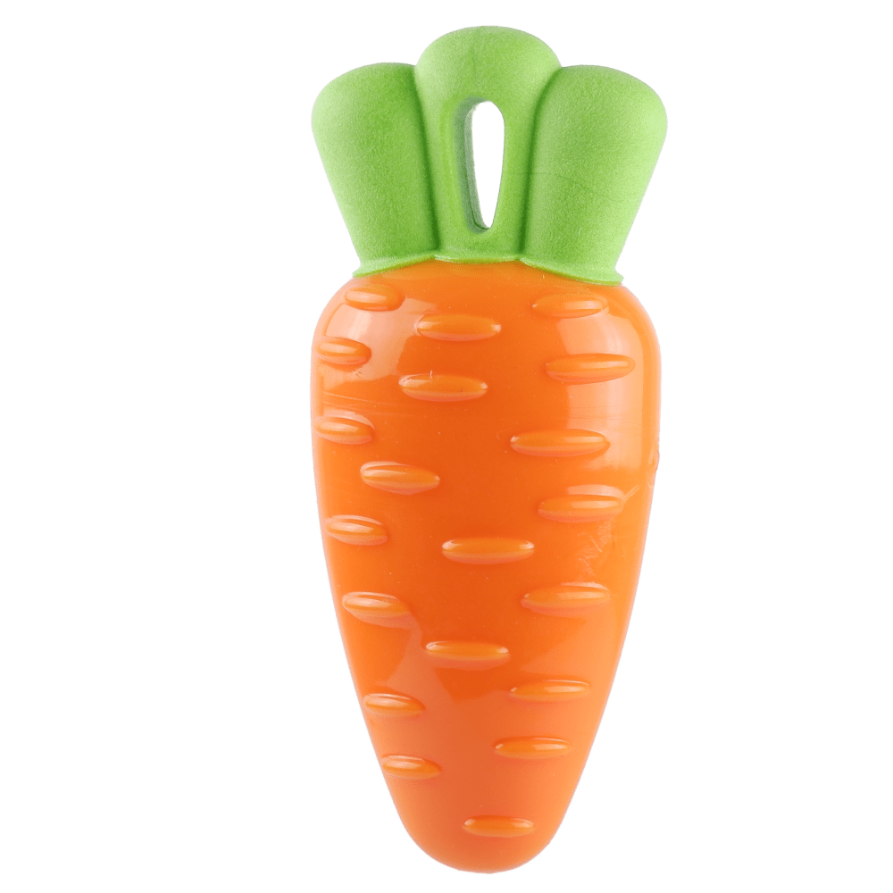 Fofos Vegi Bites Carrot Squeaky Toy for Dogs