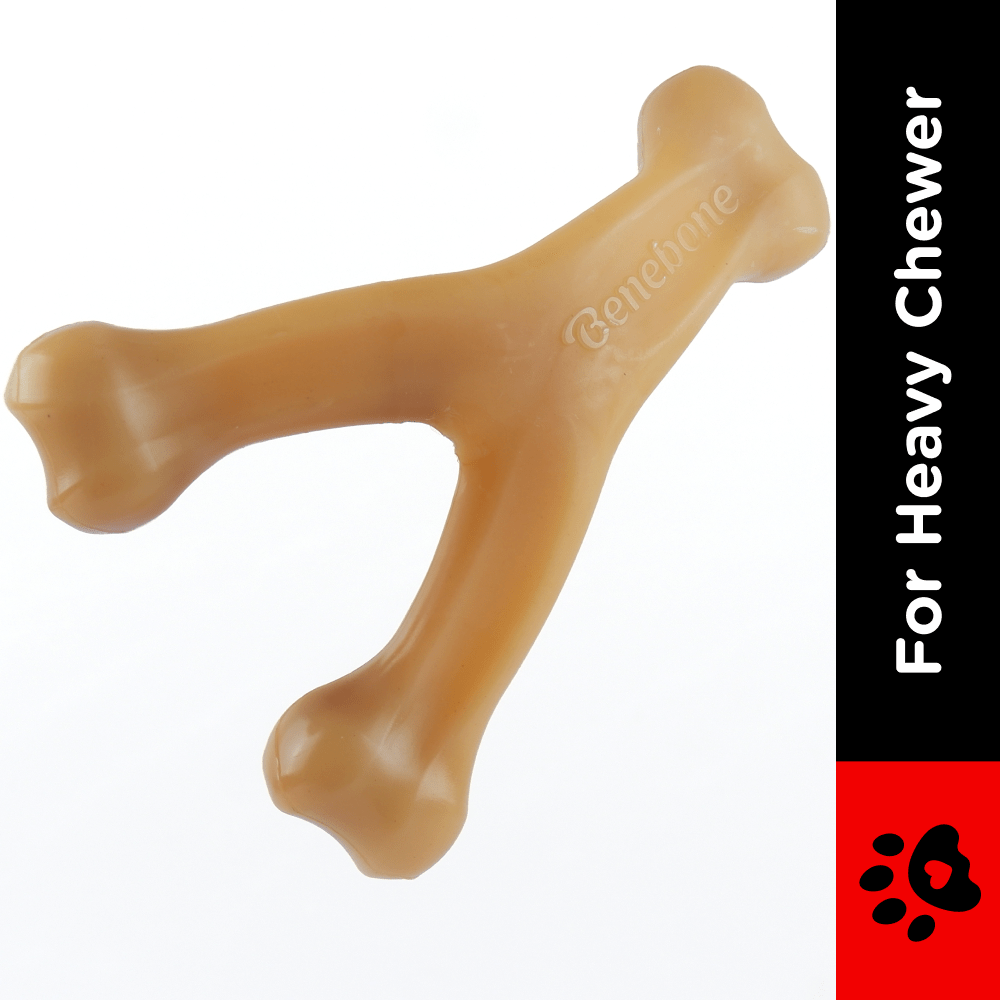 Benebone Chicken Flavored Wishbone Chew Toy for Dogs | For Aggressive Chewers Dogs-Toys Benebone