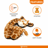 Fofos Safari Line Giraffe Plush Toy for Dogs (Brown) Dogs-Toys Barkbutler