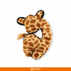 Fofos Safari Line Giraffe Plush Toy for Dogs (Brown) Dogs-Toys Barkbutler