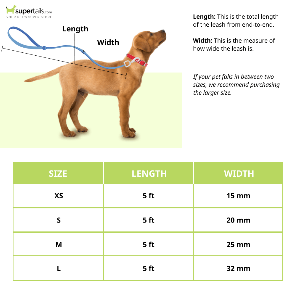 Glucklich Heavy Duty Printed Leash for Dogs (5ft Royal Blue) Dogs-Collar, Leashes, harnesses Glucklich
