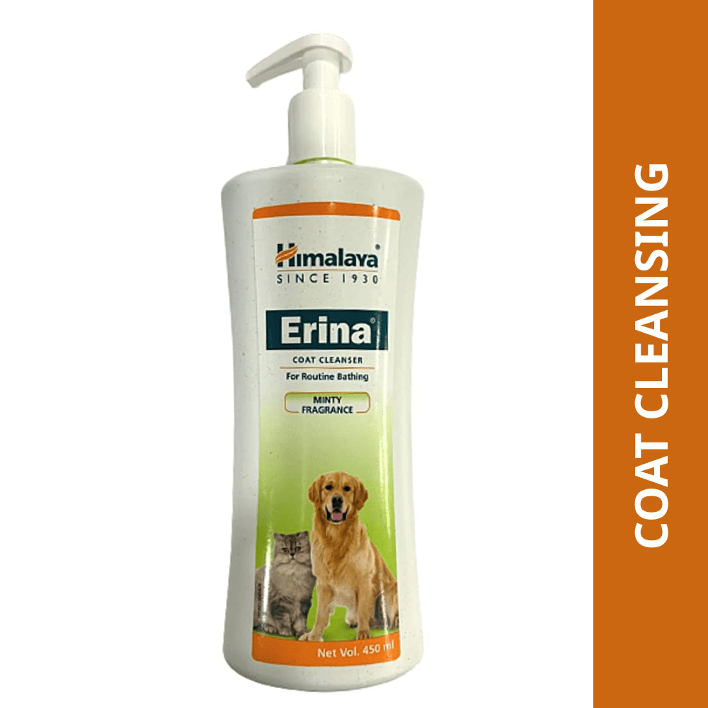 Himalaya Erina Coat Cleanser Shampoo for Dogs and Cats Both-Grooming Supplies Himalaya
