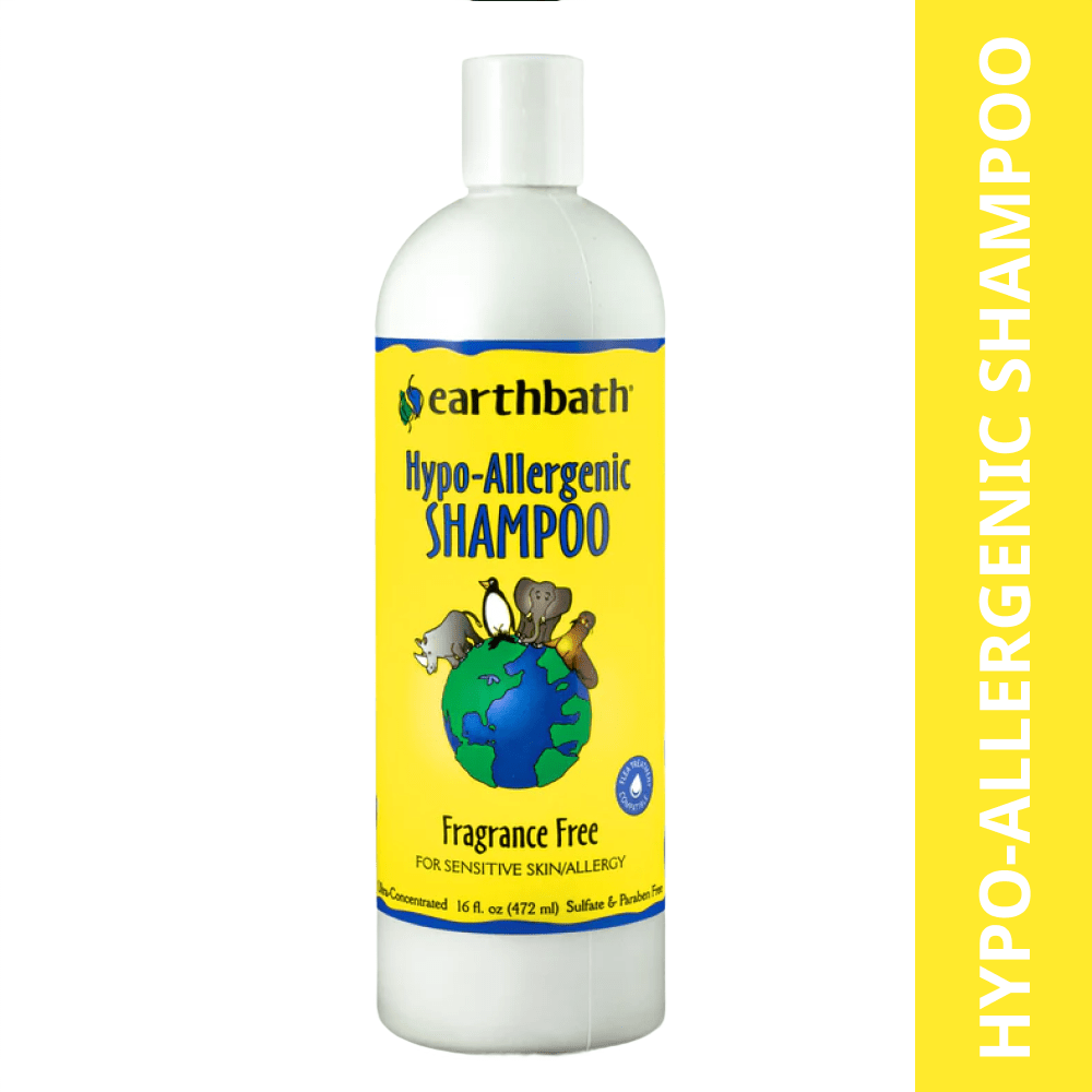EarthBath Hypo Allergenic Fragrance Free Shampoo for Dogs and Cats