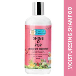 Papa Pawsome Shine O' Pup Tear Free Shampoo with Conditioner for Dogs