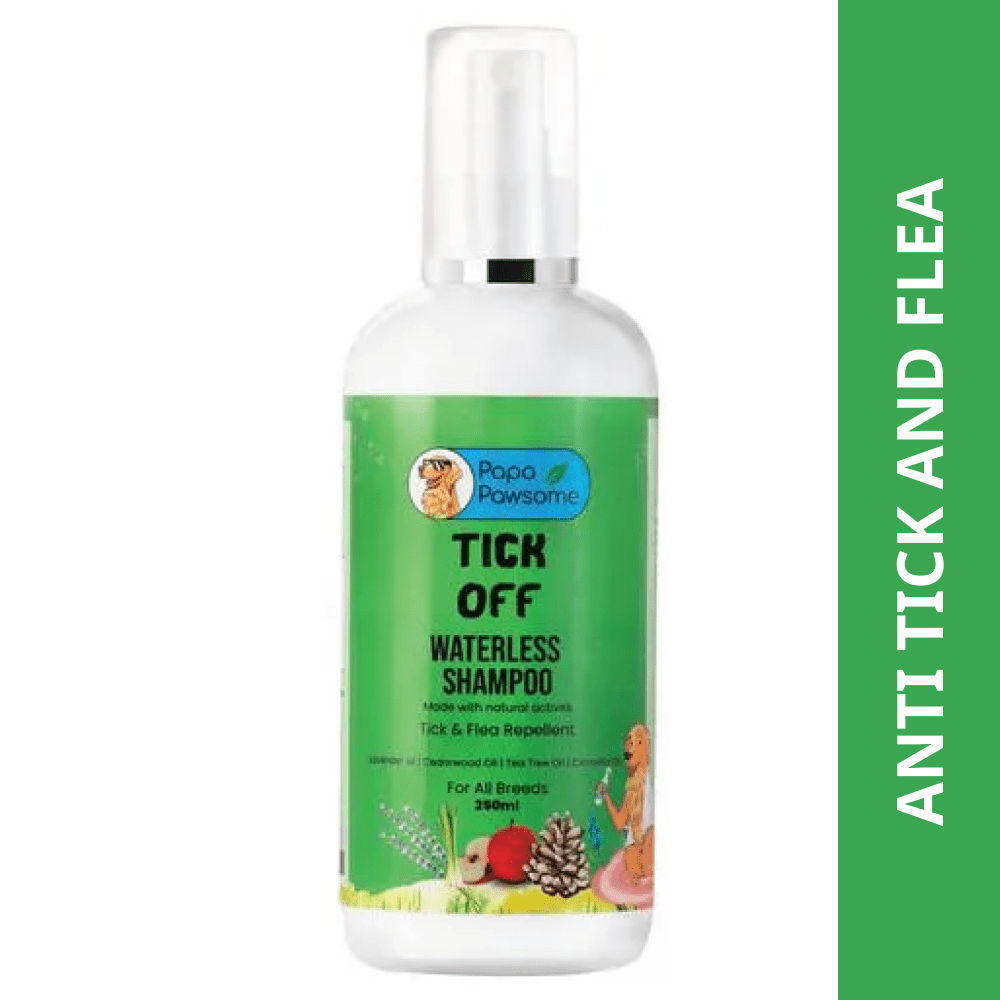 Papa Pawsome Tick Off Waterless Shampoo for Dogs Dogs-Grooming Supplies Papa Pawsome 250mL