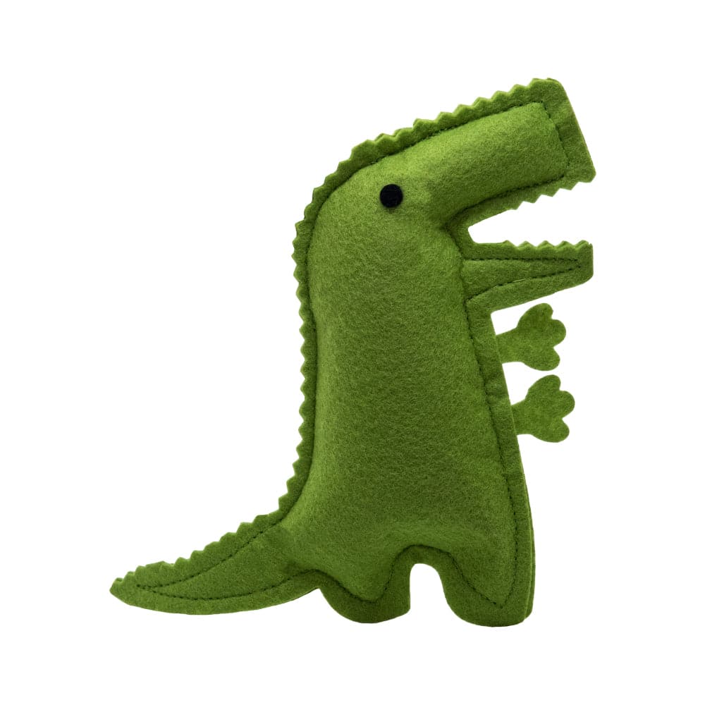 Hriku Bheemsarat Dinosaur Shaped Catnip Toy for Cats (Green)