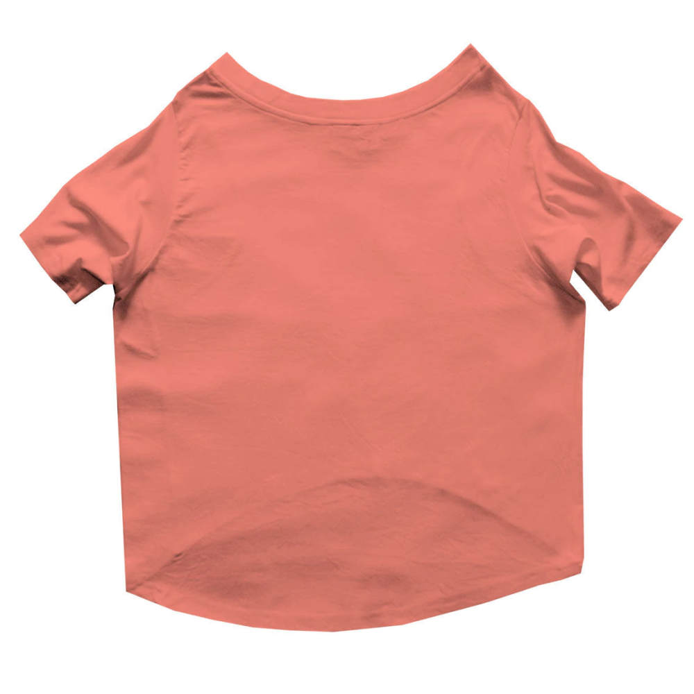 Ruse "Carpe Diem" Printed Half Sleeves T Shirt for Dogs (Salmon)