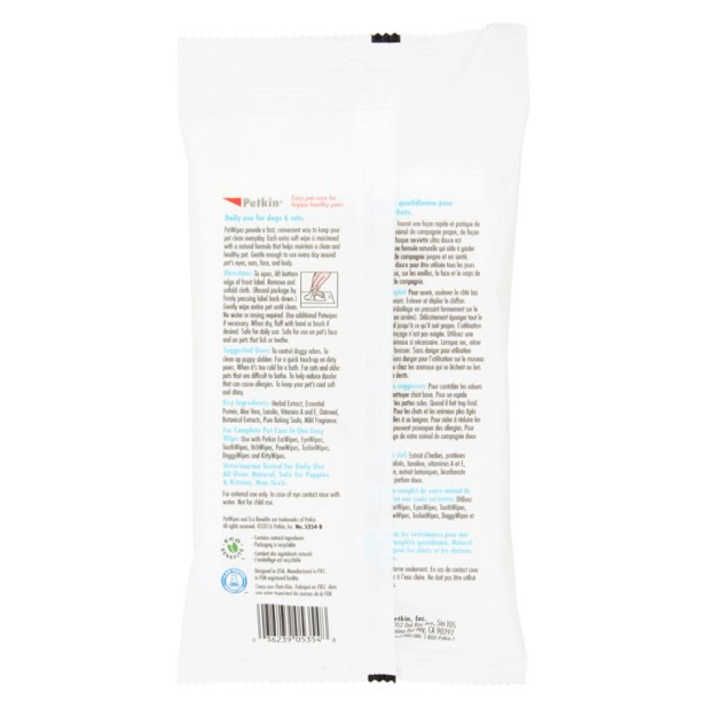 Petkin Petwipes for Dogs and Cats Both-Grooming Supplies Petkin