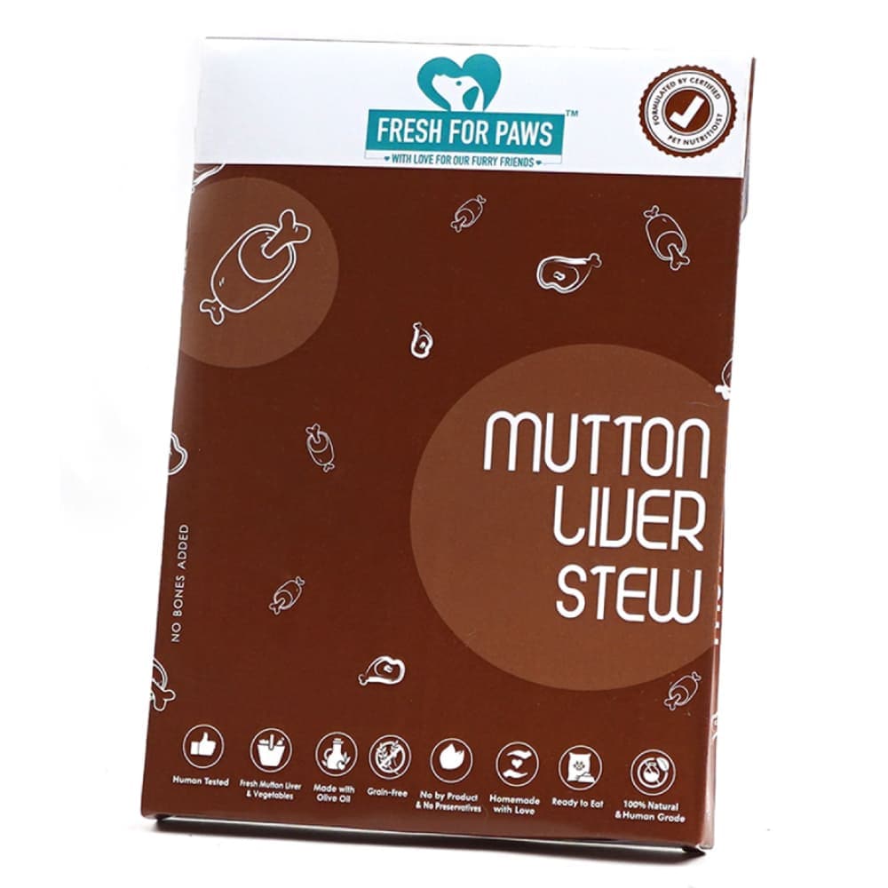 Fresh For Paws Mutton Liver Stew Dog Wet Food (100g)