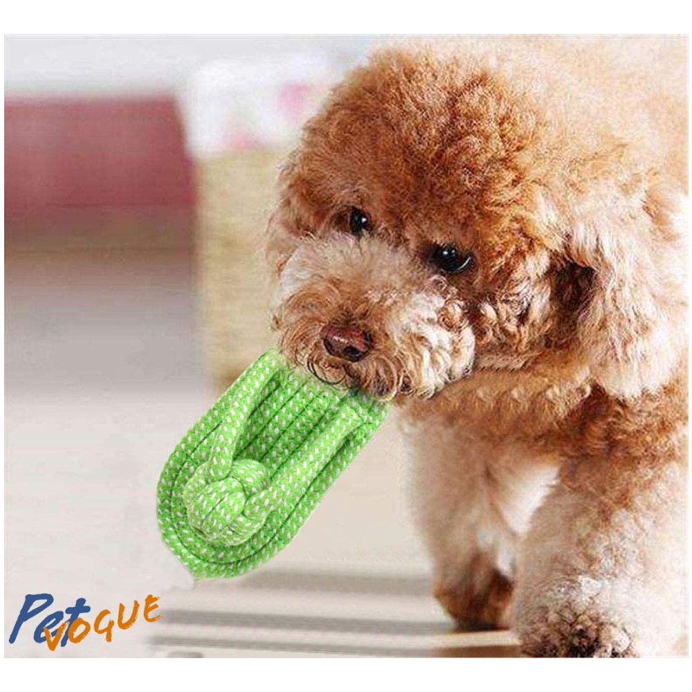 Pet Vogue Sandal Shaped Rope Toy for Dogs (Yellow)