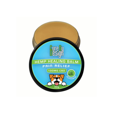 Cure By Design 100mg CBD Pain Relief Hemp Healing Balm for Dogs and Cats