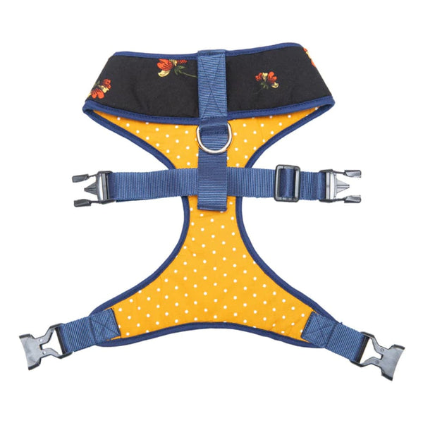 Pet And Parents Floral Dotsy Reversible Harness for Dogs