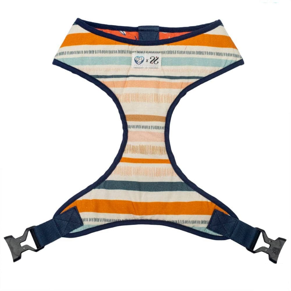 Pet And Parents Stripy Palms Reversible Harness for Dogs