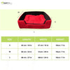 Hiputee Super Soft Dual Rectangle Velvet Bed for Dogs and Cats (Red Black) Both-Bedding, Mats & Travel Supplies Hiputee