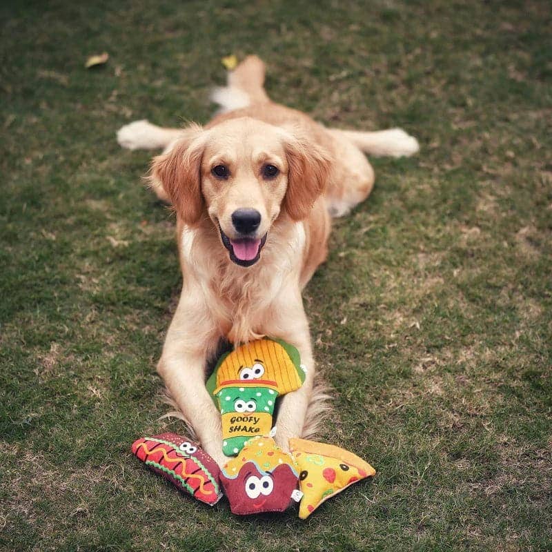 Goofy Tails Food Buddies Taco Plush Toy For Dogs
