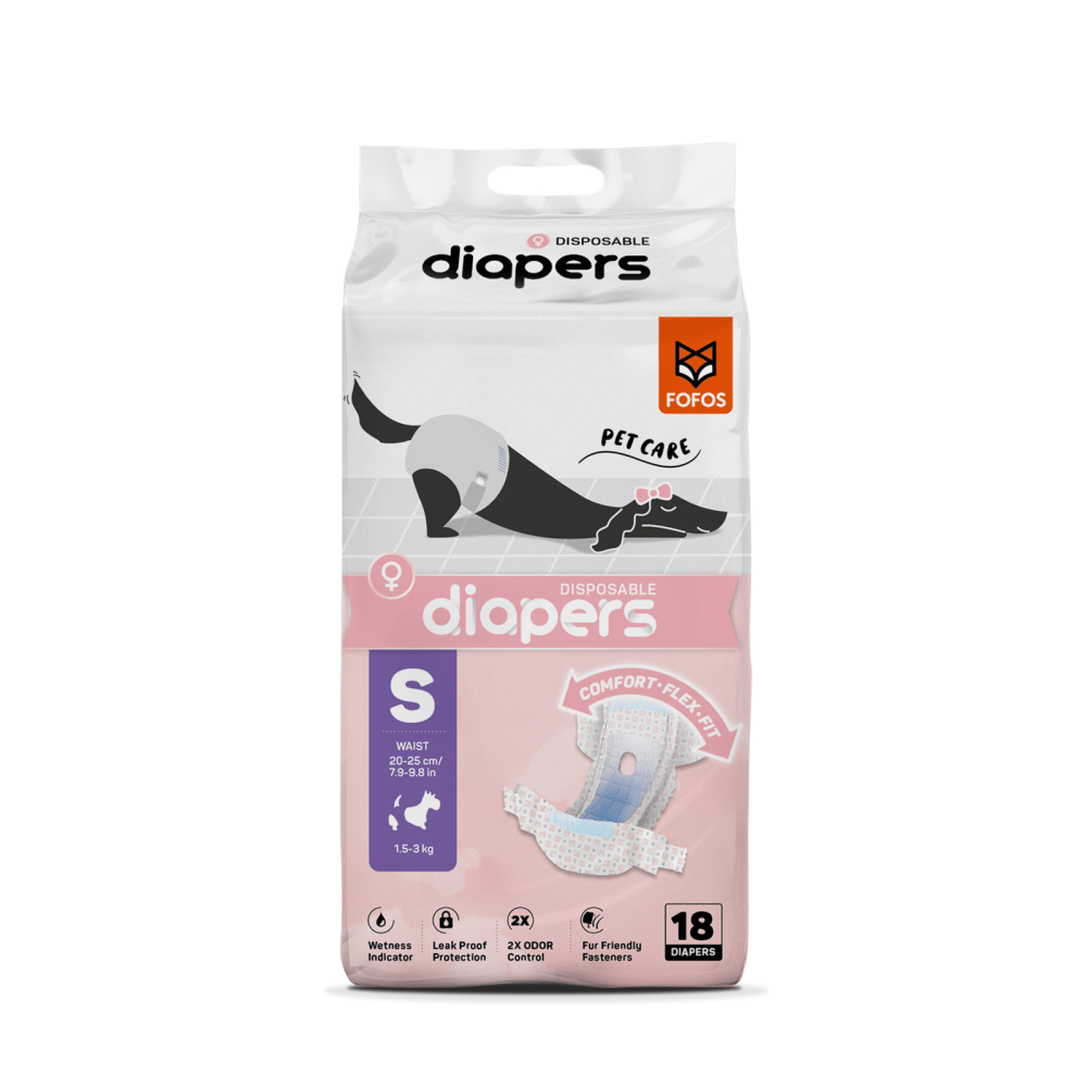 Fofos Diaper for Female Dogs (70x90cm) Dogs-Health & Wellness Barkbutler